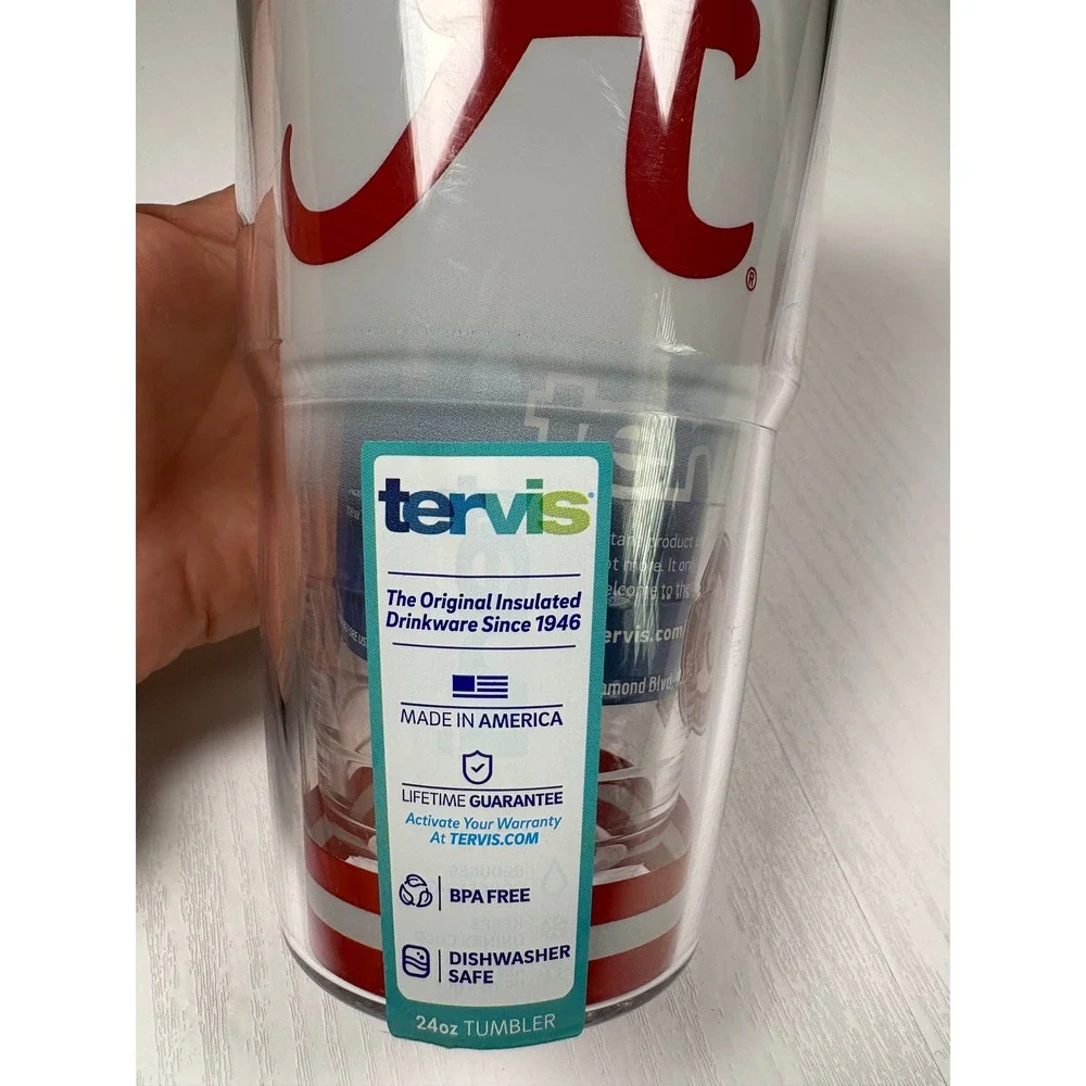 Tervis‎ University of Alabama Crimson Tide 24oz Insulated Tumbler with Lid NEW